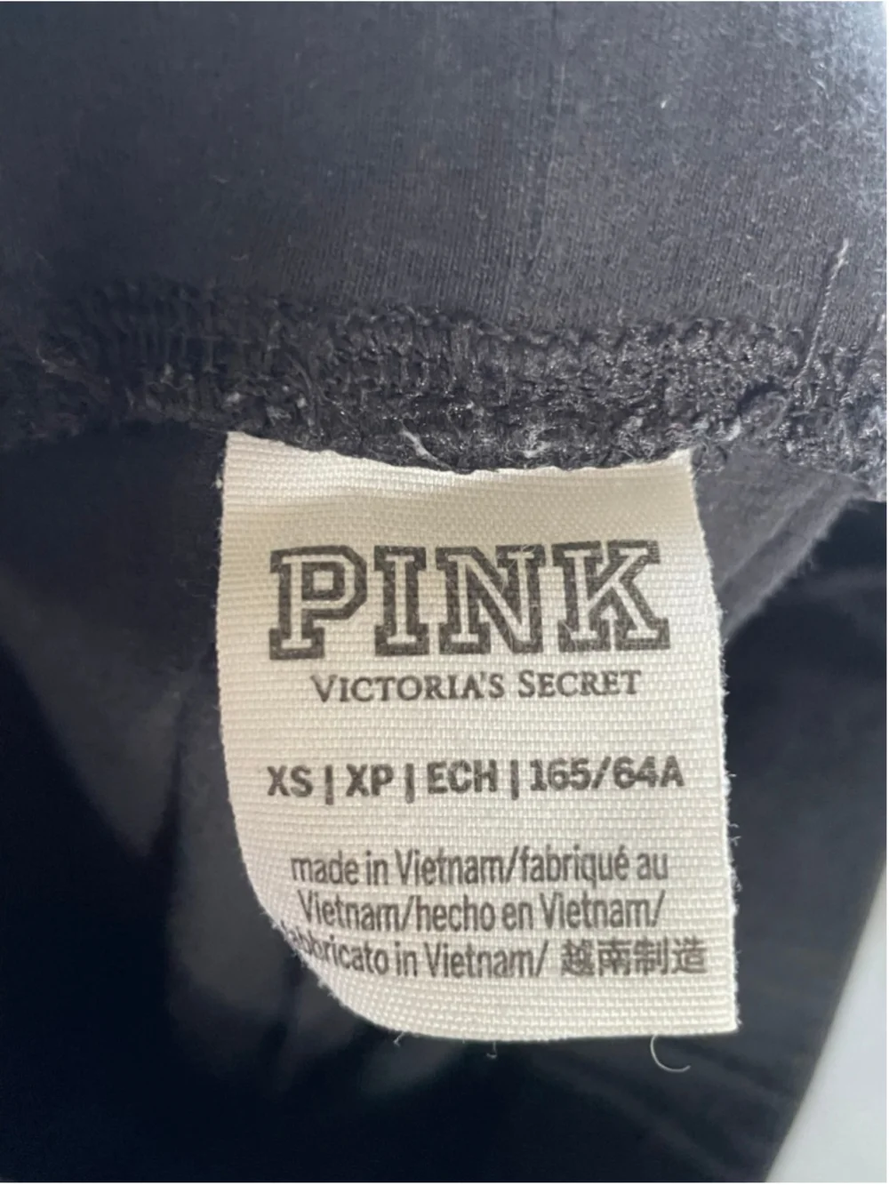 Women's Victoria's Secret PINK Black Leggings Size XS